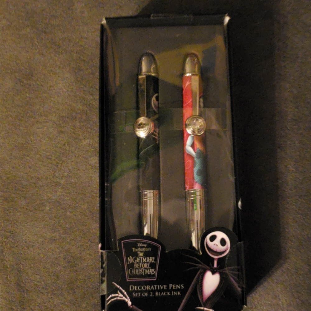 The Nightmare Before Christmas Pen Set Black Decor